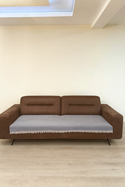 LUNGA VİTA Barley Pattern Woven Sofa Cover Seat Cover 90X210 100% Cotton