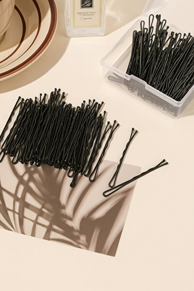 PREGIO kadın Siyah 10 Adet Tel Toka