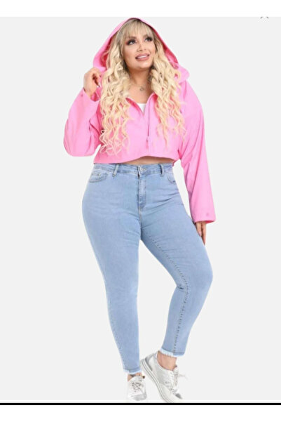 Bella denim Ροζ μπλε Snow Wash ψηλόμεσο παντελόνι ελαστικό ύφασμα μεγάλου μεγέθους Super Skinny Jean τζιν