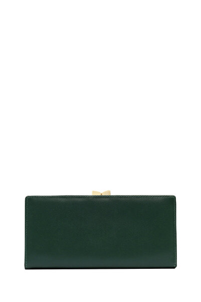 Derimod Women's Green Crocodile Patterned Wallet 000A2D5627E3