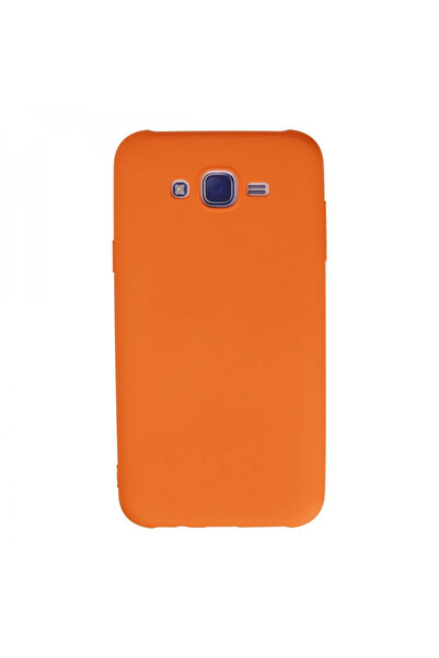 Litae حافظة سامسونج جالاكسي J7 من السيليكون المخملي الداخلي نانو - برتقالي