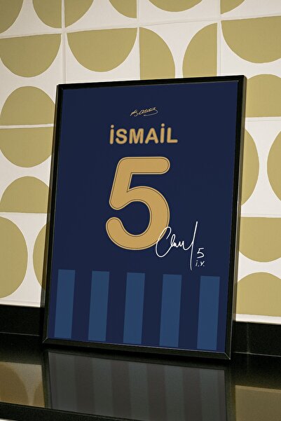 Base Concept İsmail Yüksek 5 Numara İmzalı Forma Tablo Poster (Çerçeveli)