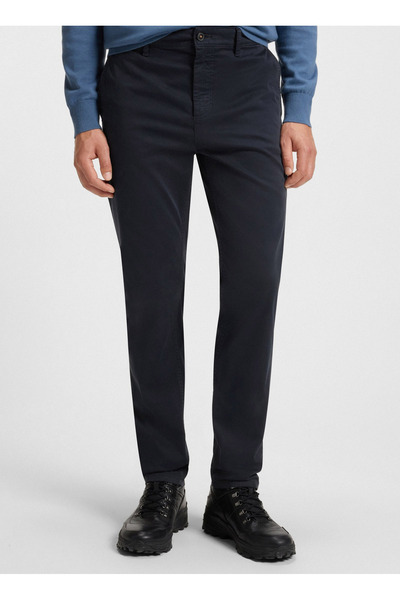 BOSS Lacivert Erkek Tapered Fit Chino Pantolon Chino-Tapered