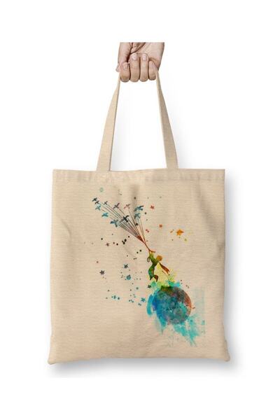 Toyaso Τσάντα αγορών με μακρύ χερούλι Τσάντα παραλίας Little Prince Le Petit ...