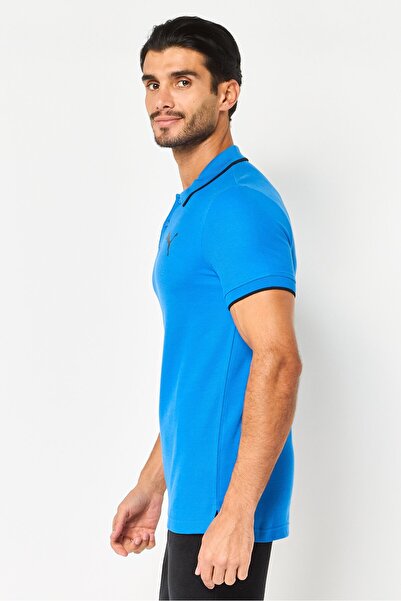 Puma Men Sportswear Fit Short Sleeve Outdoor Polo Shirt, Blue