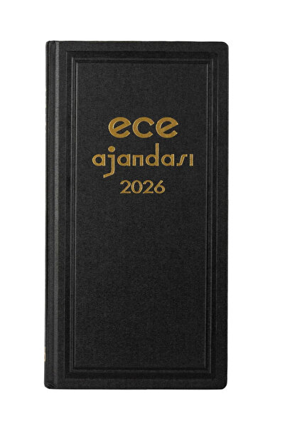 Ece Ajanda Ece Asya Ticari 2026 Ajandası 17 cm x 33 cm Siyah