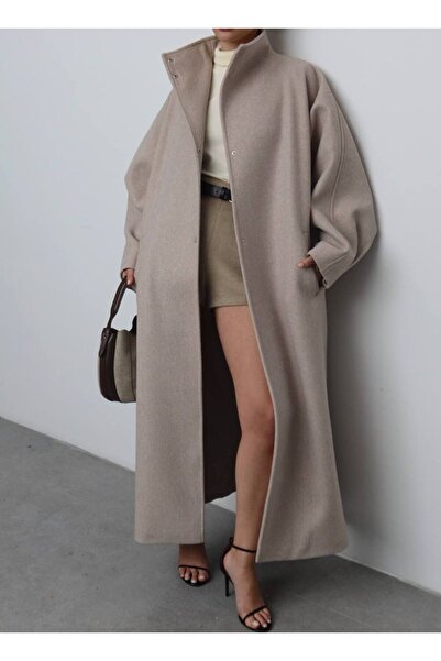 MAXXANA Kaşe Fabric Oversized Coat