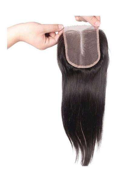 Generic Straight Lace Front Closure Hair Wig Natural Black 18inch