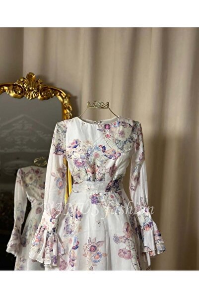 vanus fashion Floral midi dress 4274