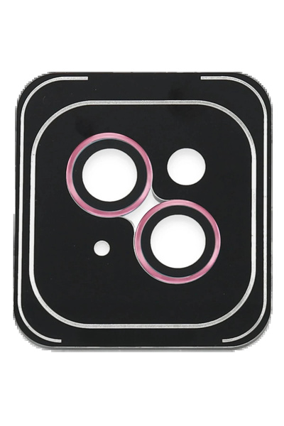 Joko عدسة كاميرا آيفون 14 معدنية بتقنية PVD - وردي-(5796)