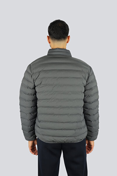 EA7 Men's Regular Fit Zipper Closure Mock Neck Long Sleeve Grey Jacket 7m000684 Af15953-U8117