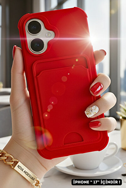 cepmoda حافظة هاتف متوافقة مع آيفون 17 مع حامل للبطاقات - حجرة للبطاقات، غطاء...