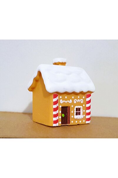 morlalem m 4cm Karlı Mini Ev Kış Evi Silikon Kalıp K-1492, Kokulu Taş Sabun A...