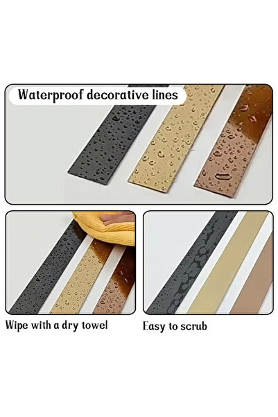 Generic Self-adhesive wall trim, can stick PVC decorative strips, flexible DIY wall decoration tape