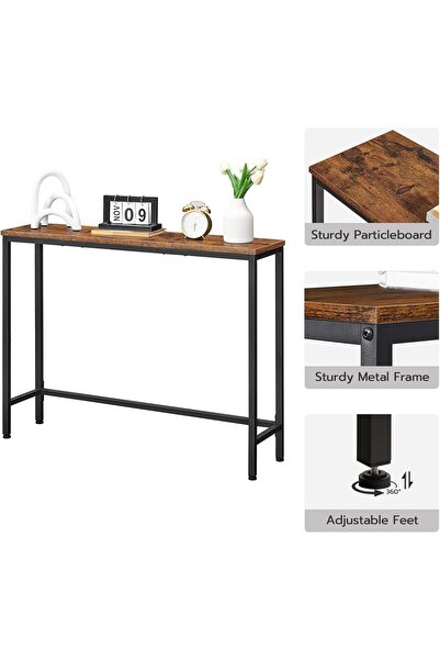 Chuma Narrow entryway table, slim entryway table, sofa back table, display ta...