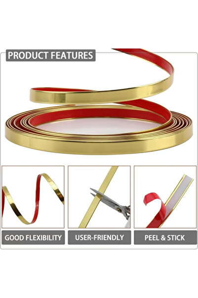 Generic Self-adhesive wall trim, can stick PVC decorative strips, flexible DIY wall decoration tape