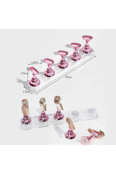 Choice حامل أظافر مغناطيسي للشطرنج مكون من 5 قطع/حزمة، حامل عرض للتدريب باللو...