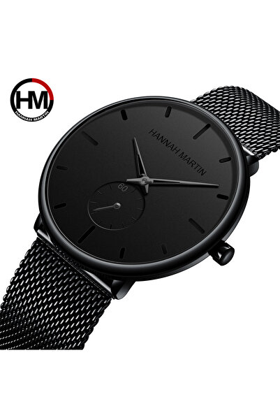 Choice ساعة هانا مارتن 100G-HH للرجال أنيقة باللون الأزرق والأسود ومينا صغير ...