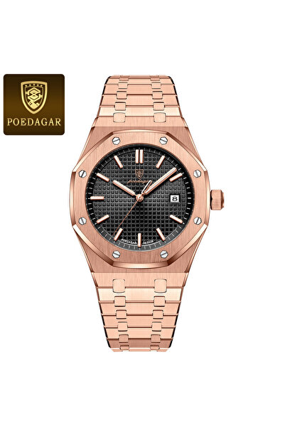 Choice5 924 Rose Gold Black Luxury Business Man Wristwatch Waterproof Luminou...