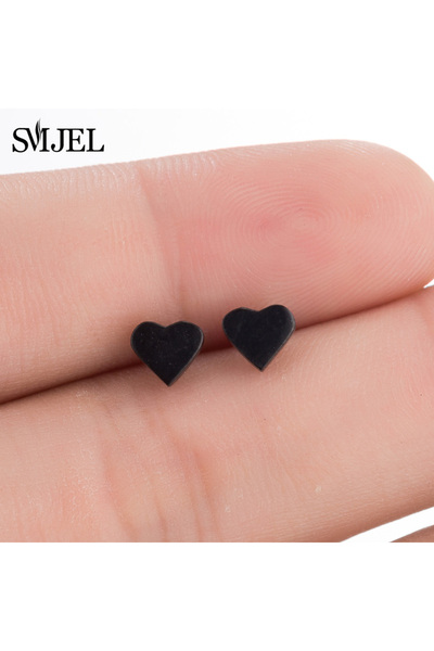 Choice Gold Color 003 Black Stainless Steel Earrings for Women Men Hip Hop Ge...