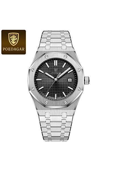 Choice6 924 Silver Black Luxury Business Man Wristwatch Waterproof Luminous D...