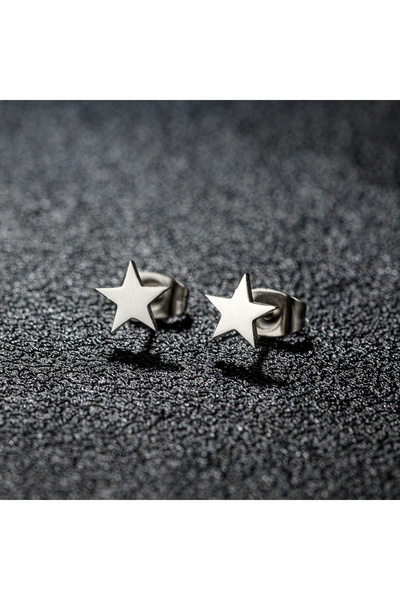 Choice GED007S 1 Pair New Stainless Steel Star Earrings Tiny Star Stud Earrin...