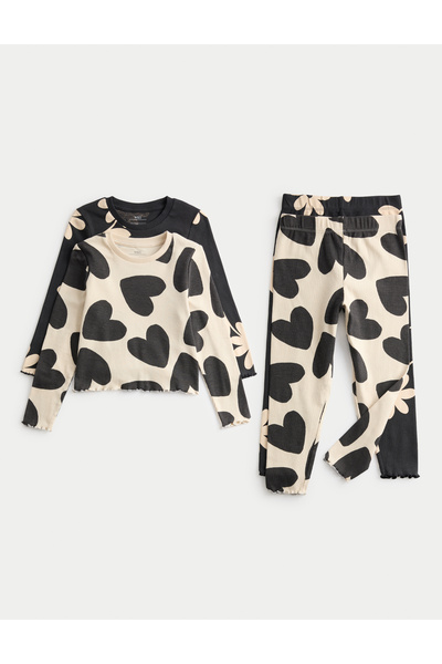 Marks & Spencer 2’li Pamuk Karışımlı Baskılı Pijama Takımı (1–8 Yaş)