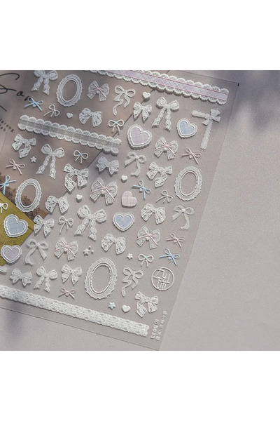 NAILFYOU ملصقات أظافر خماسية الأبعاد على شكل فقاعات مائية ملونة TO5033، سمكة ...