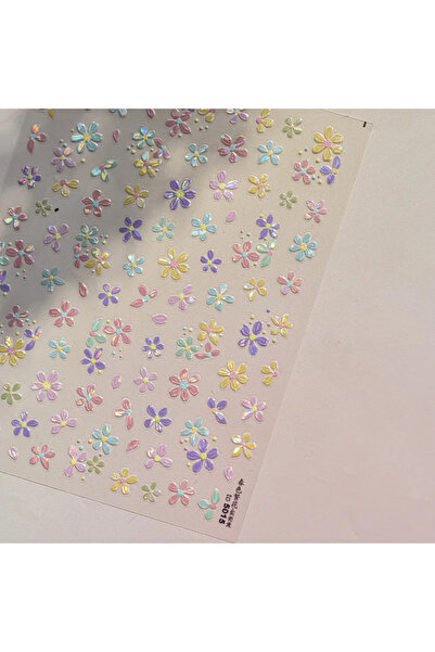 NAILFYOU ملصقات أظافر خماسية الأبعاد على شكل فقاعات مائية ملونة TO5015، سمكة ...