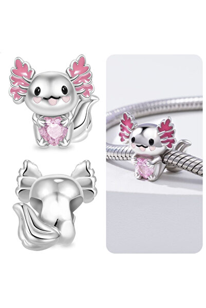 Choice HYC1389 سحر مناسب مطلي بالفضة على شكل فراشة مضيئة على شكل حرباء، سوار ...