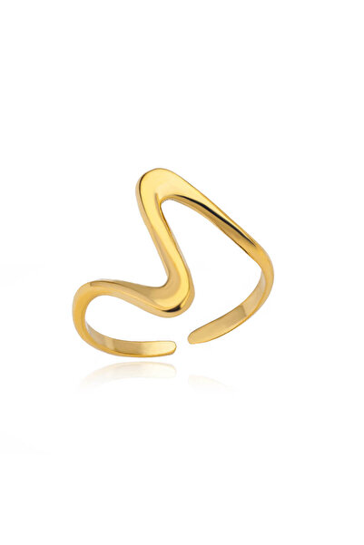 Choice JZ3944G Stainless Steel Rings for Women Waterproof Open Gold Color Ring Wedding Couple Band Jewelry