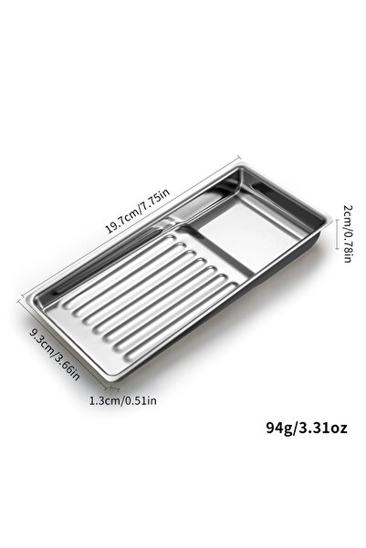 Choice صينية تعقيم أدوات فن الأظافر من الفولاذ المقاوم للصدأ، صينية تخزين مست...
