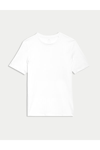 Marks & Spencer Saf Pamuklu Kısa Kollu T-Shirt