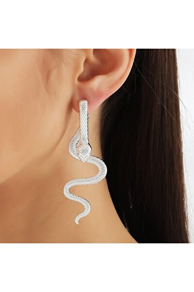 Choice SKU1 Exaggerated Snake Shape Drop Earrings Gold And Silver-Color Jewel...