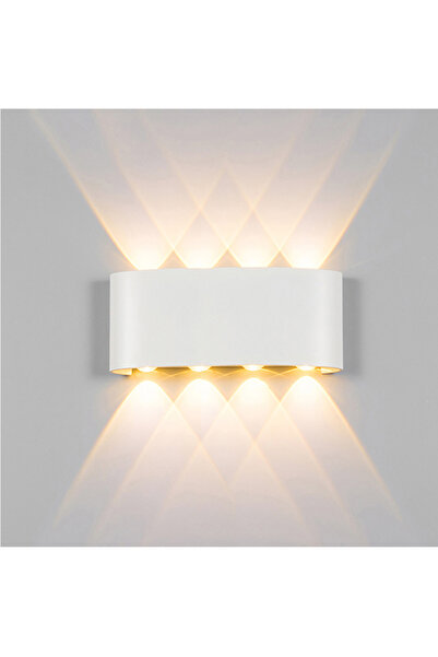 AFN 8W White Outdoor Waterproof Wall Light