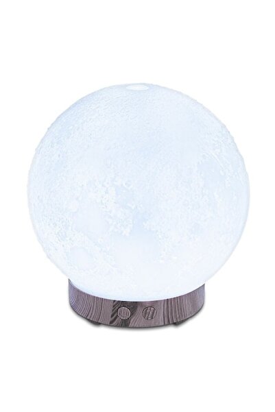 Boxely Aromatherapy Diffuser & Humidifier, Moon Shape, 7-Color LED, 200 ml, Dark Brown