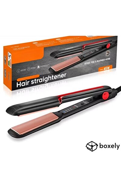 Boxely Professional Hair Straightener, 45W, 4 Temperature Levels, Ceramic, 160–220°C, 29 x 4.2 cm