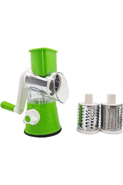 Boxely Răzătoare multifuncțională cu trei accesorii de tăiere, 3 lame, verde,...