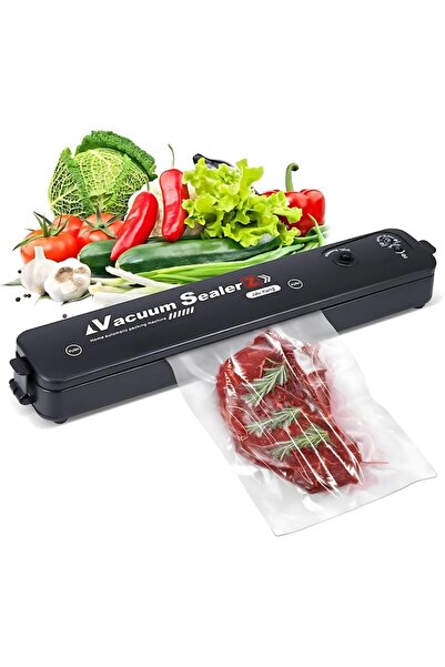EMATTERIO Food Vacuum Sealer, 10 Bags Included, Black