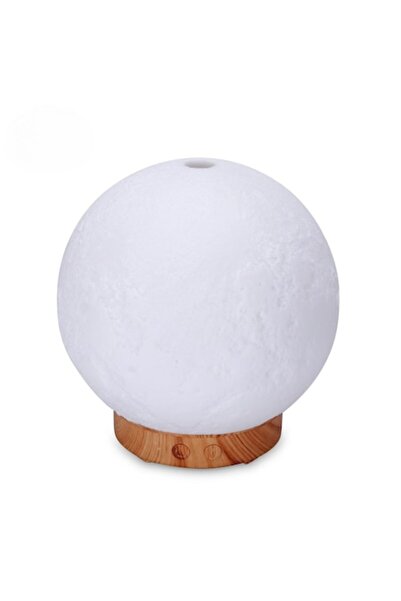 Boxely Aromatherapy Diffuser & Humidifier, 200 ml, Moon Shape, 7-Color LED, Light Brown