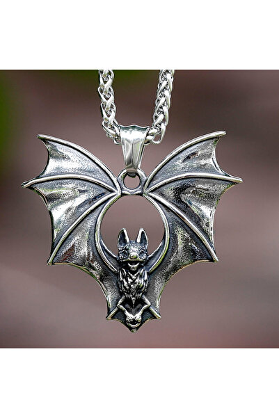 Choice قلادة وسلسلة على شكل خفاش من الفولاذ المقاوم للصدأ بتصميم جديد لعام 20...