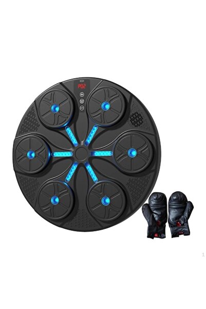 Boxely Țintă interactivă LED pentru box cu sunet, Bluetooth, încărcare USB, mănuși