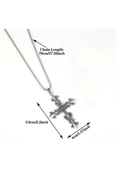 Choice قلادة فضية اللون مصنوعة من الفولاذ التيتانيوم عالي الجودة، غير قابلة ل...