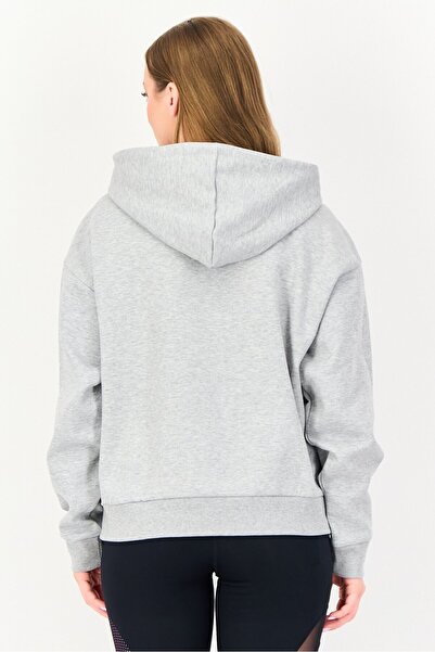 adidas Women Sportswear Fit Long Sleeve Oudoor Hoodies, Grey