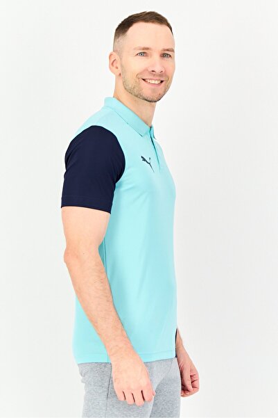 Puma Men Sportswear Fit Short Sleeve Training Polo Shirt, Aqua