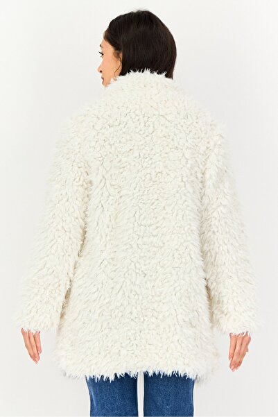 Sadie & Sage Women Faux Fur Softshell Jackets, Ivory