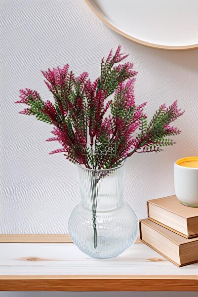 Yapay Çiçek Deposu Yapay Asparagus Demeti 35 cm Yeşil - Fuşya