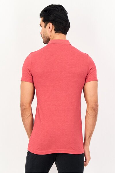 Puma Men Slim Fit Short Sleeve Outdoor Polo Shirt, Red