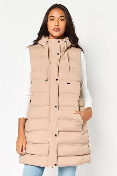 Bcbgeneration Women Plain Puffer Jacket, Beige