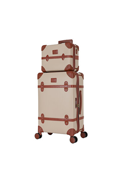 Assoda 4-piece travel bag and bridal trousseau set, scratch-resistant leather